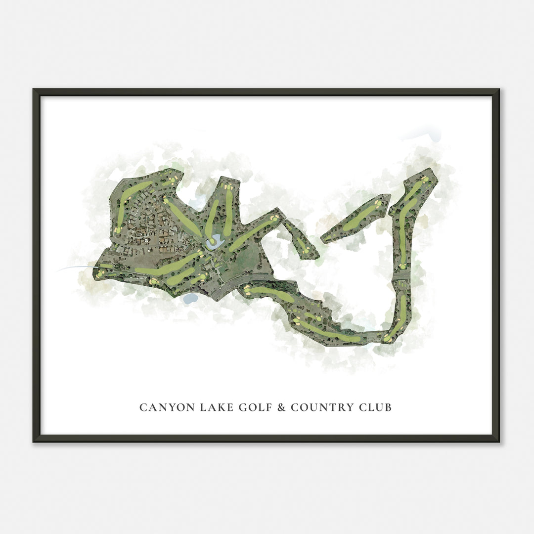 Print of Canyon Lake Golf & Country Club Classic Map