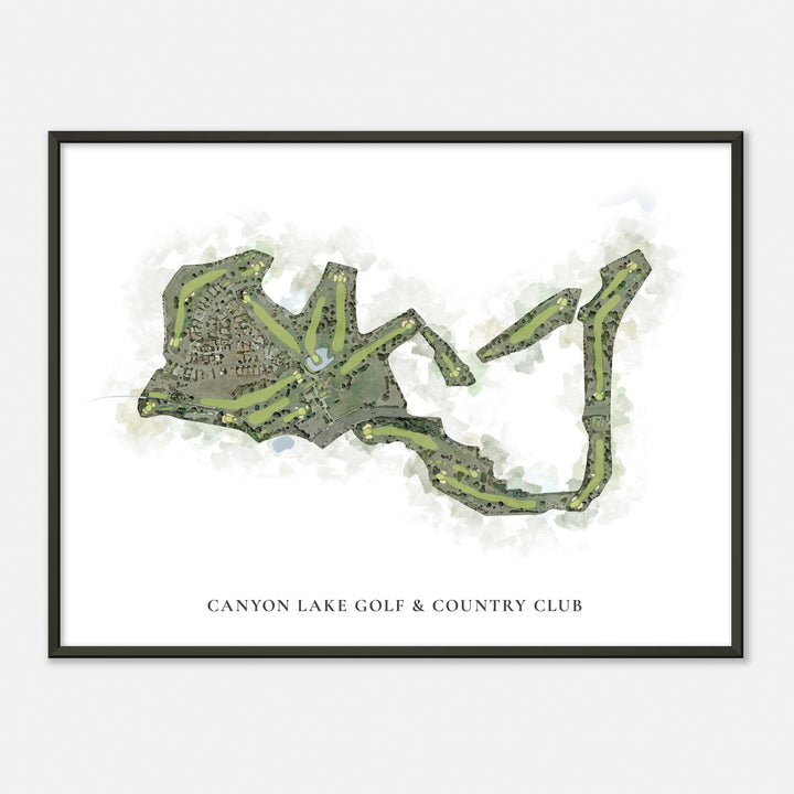 Print of Canyon Lake Golf & Country Club Classic Map