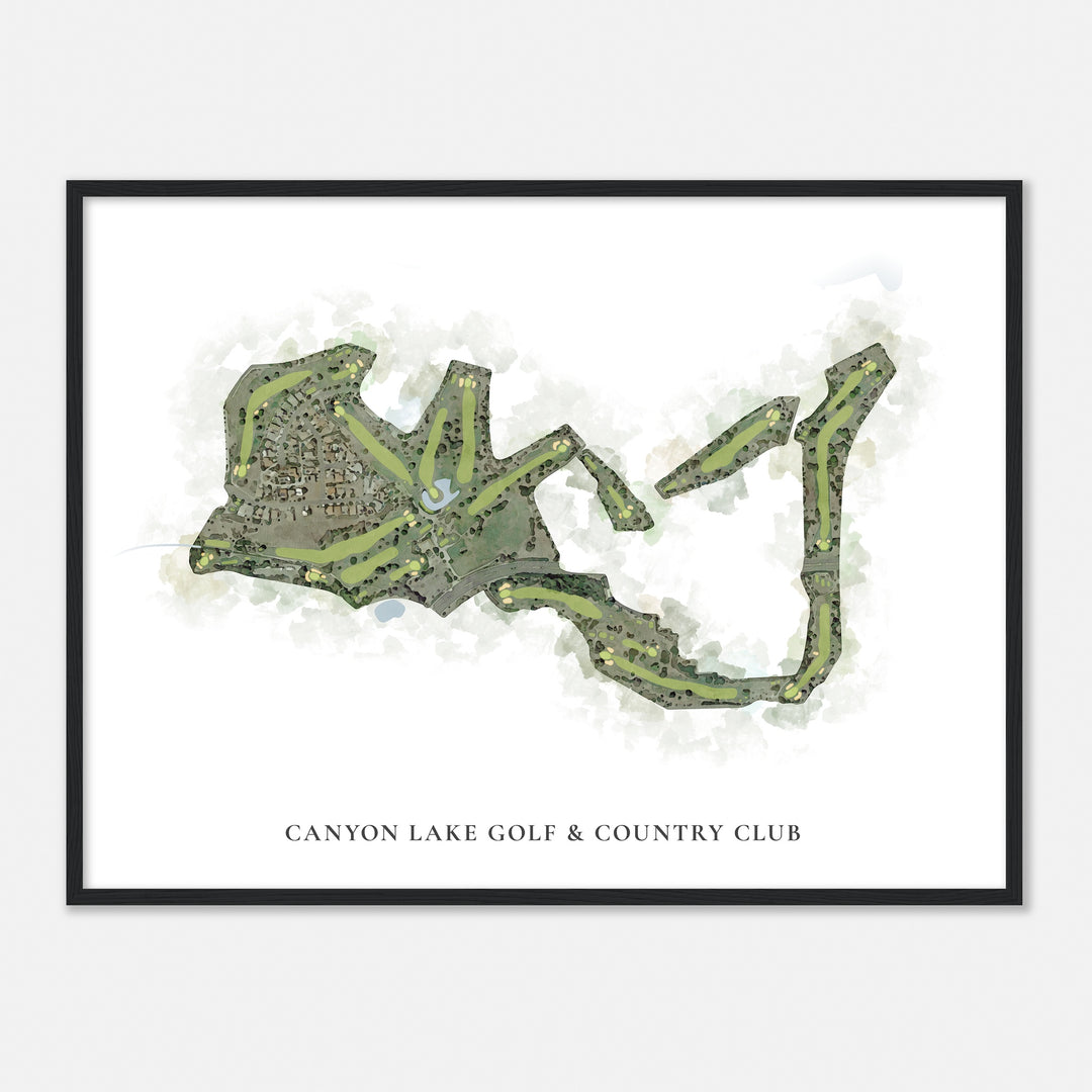 Print of Canyon Lake Golf & Country Club Classic Map