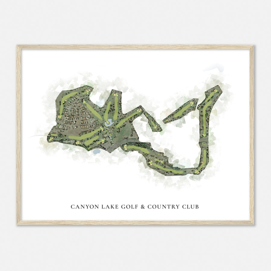 Print of Canyon Lake Golf & Country Club Classic Map