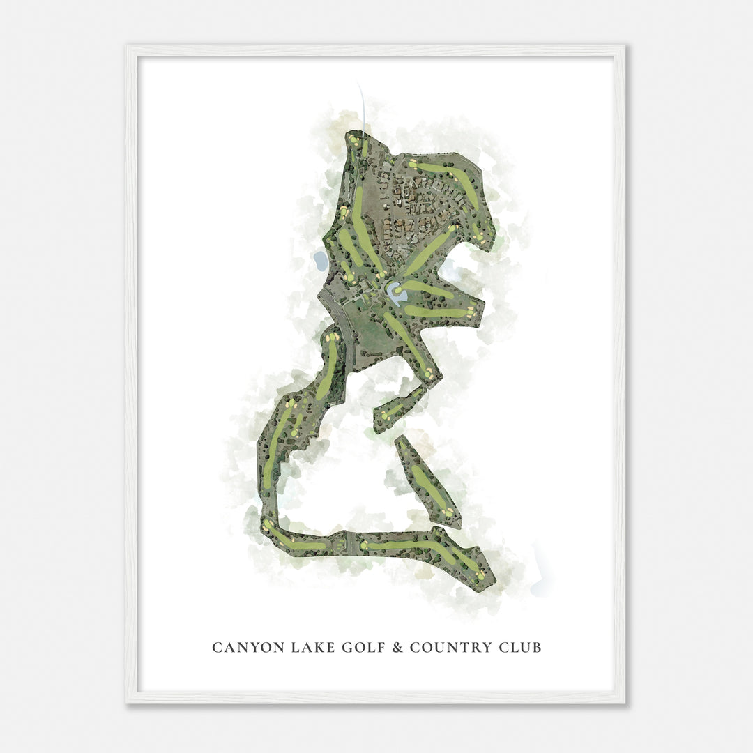 Print of Canyon Lake Golf & Country Club Classic Map