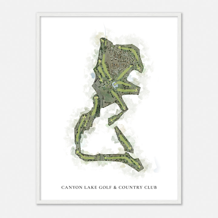 Print of Canyon Lake Golf & Country Club Classic Map