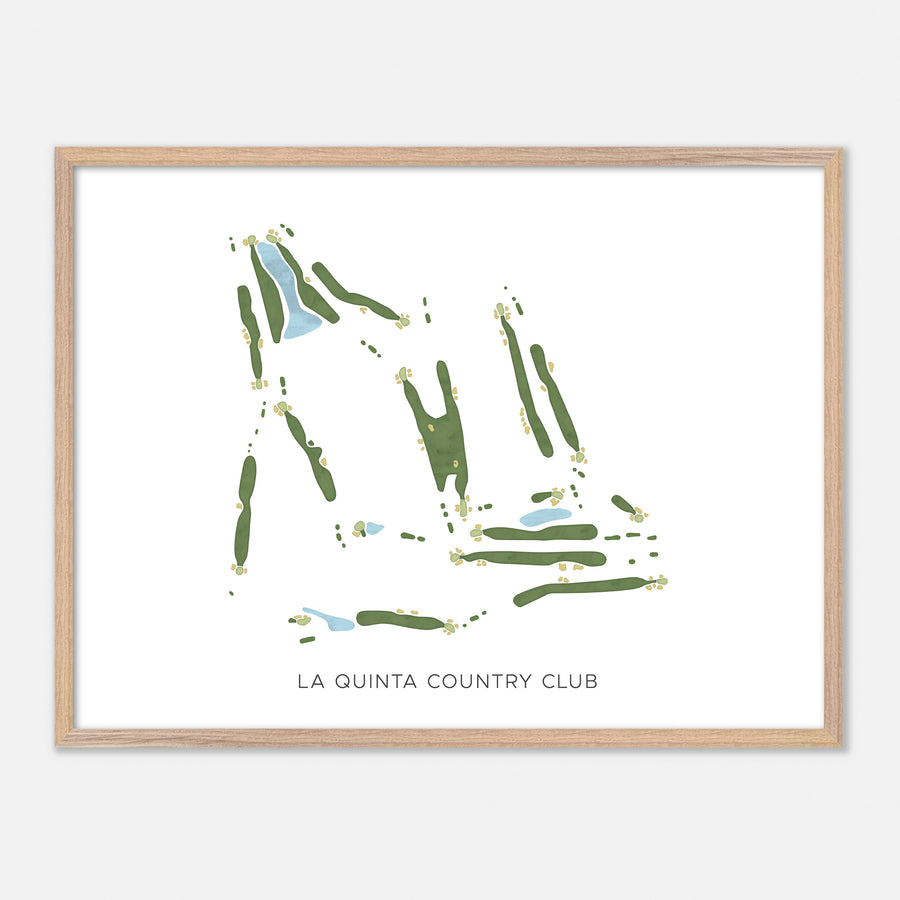 Print of La Quinta Country Club Modern Map