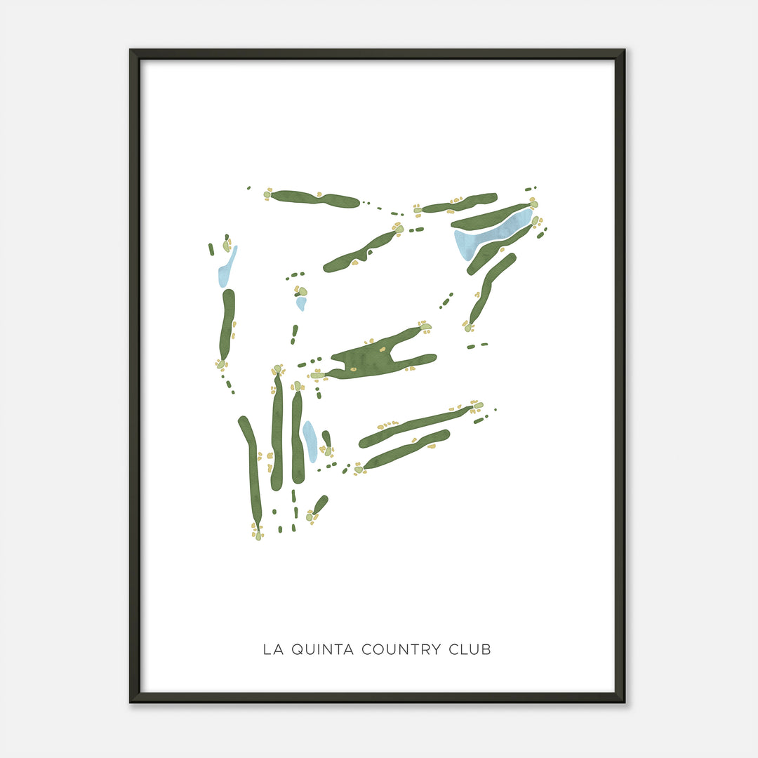 Print of La Quinta Country Club Modern Map