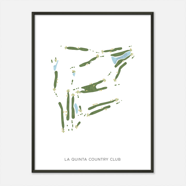 Print of La Quinta Country Club Modern Map
