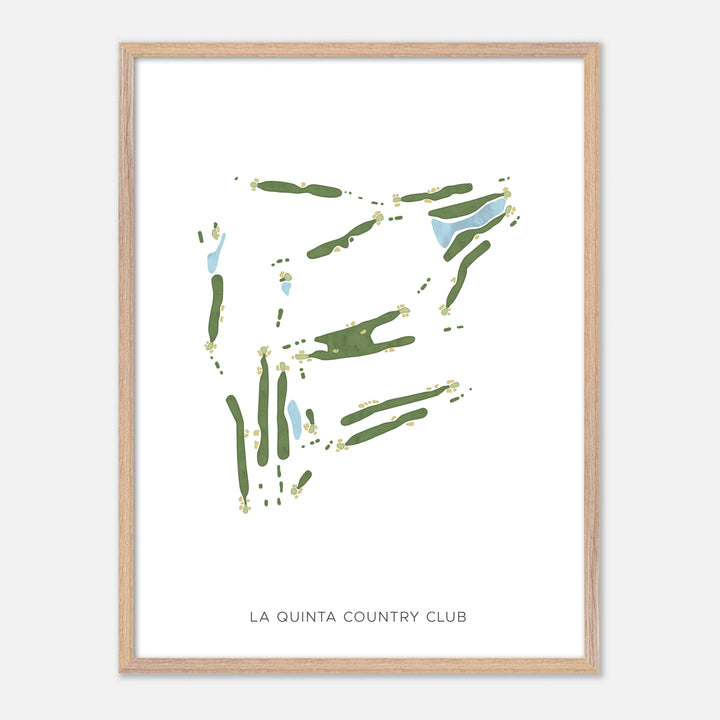 Print of La Quinta Country Club Modern Map