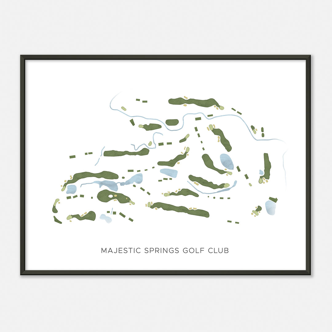 Print of Majestic Springs Golf Club Modern Map