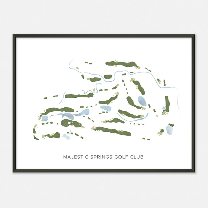 Print of Majestic Springs Golf Club Modern Map