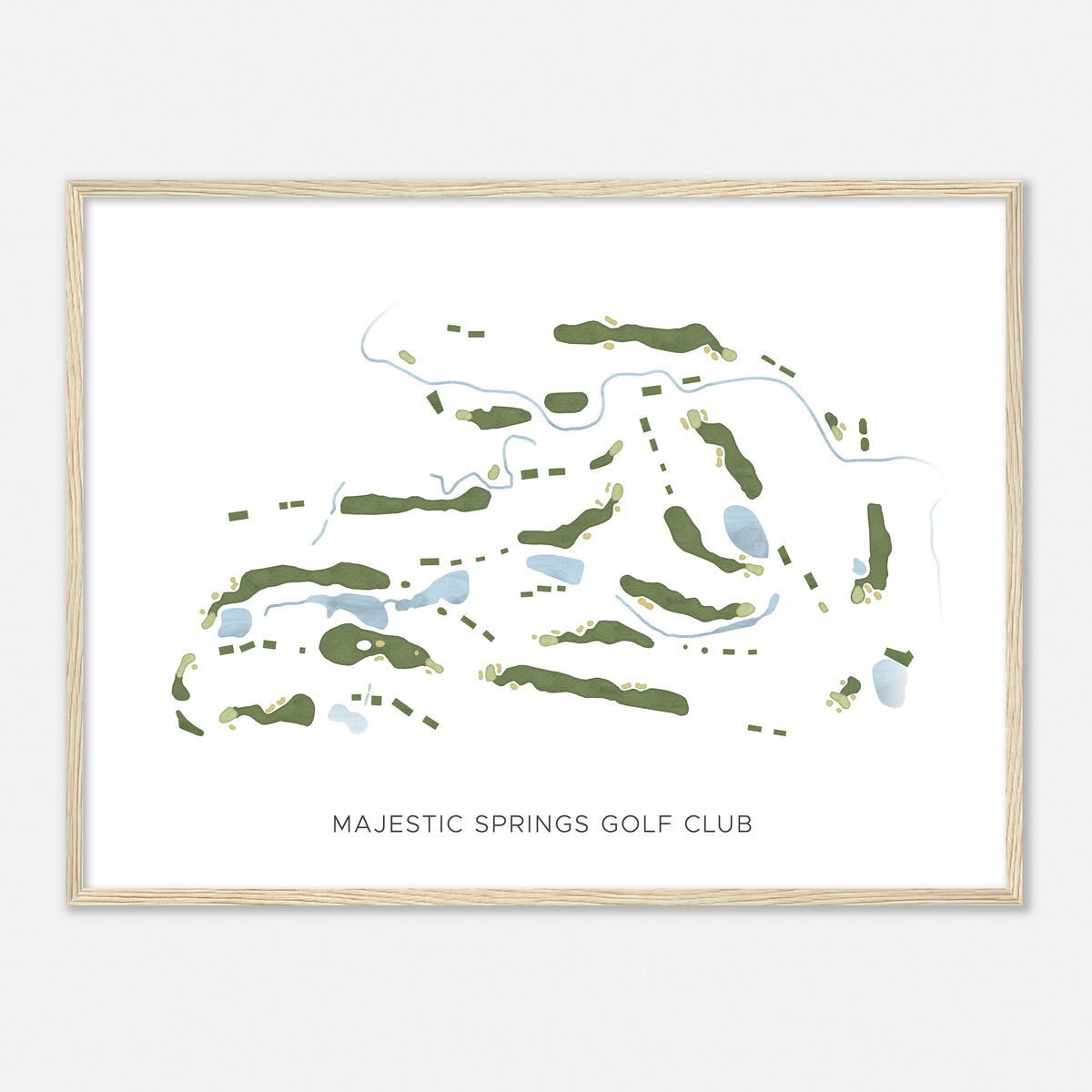 Print of Majestic Springs Golf Club Modern Map