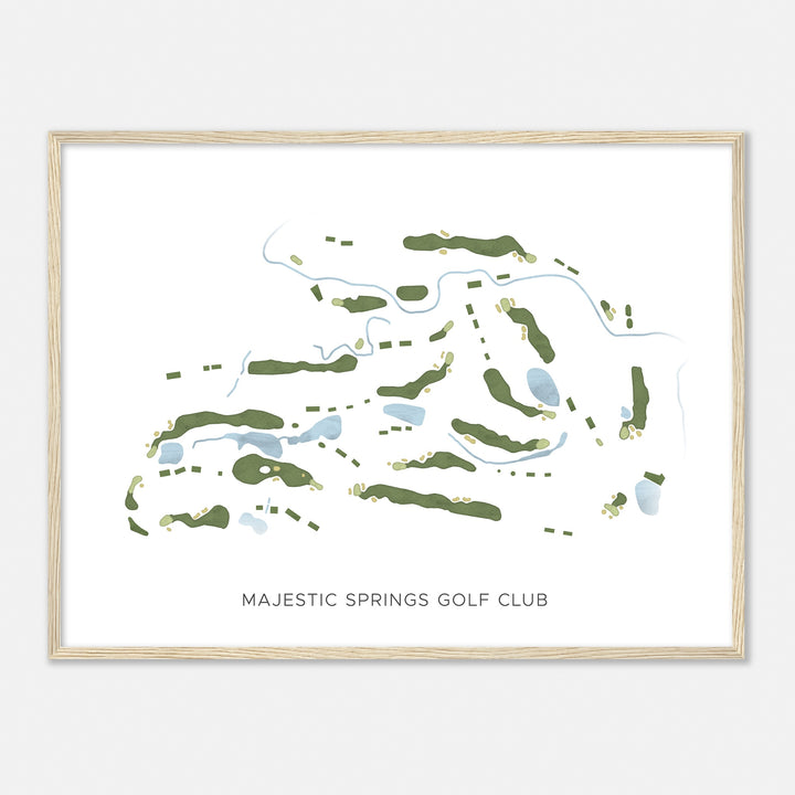 Print of Majestic Springs Golf Club Modern Map