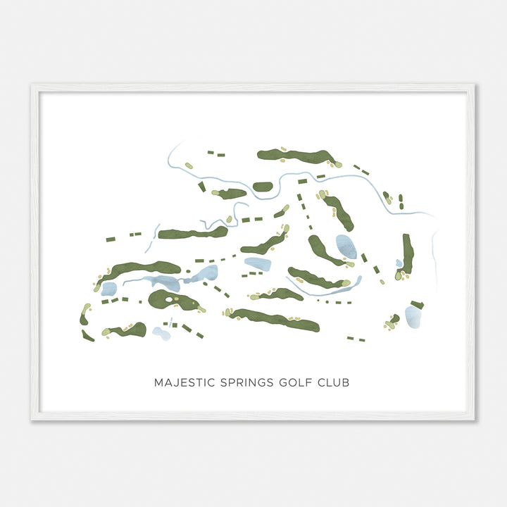 Print of Majestic Springs Golf Club Modern Map