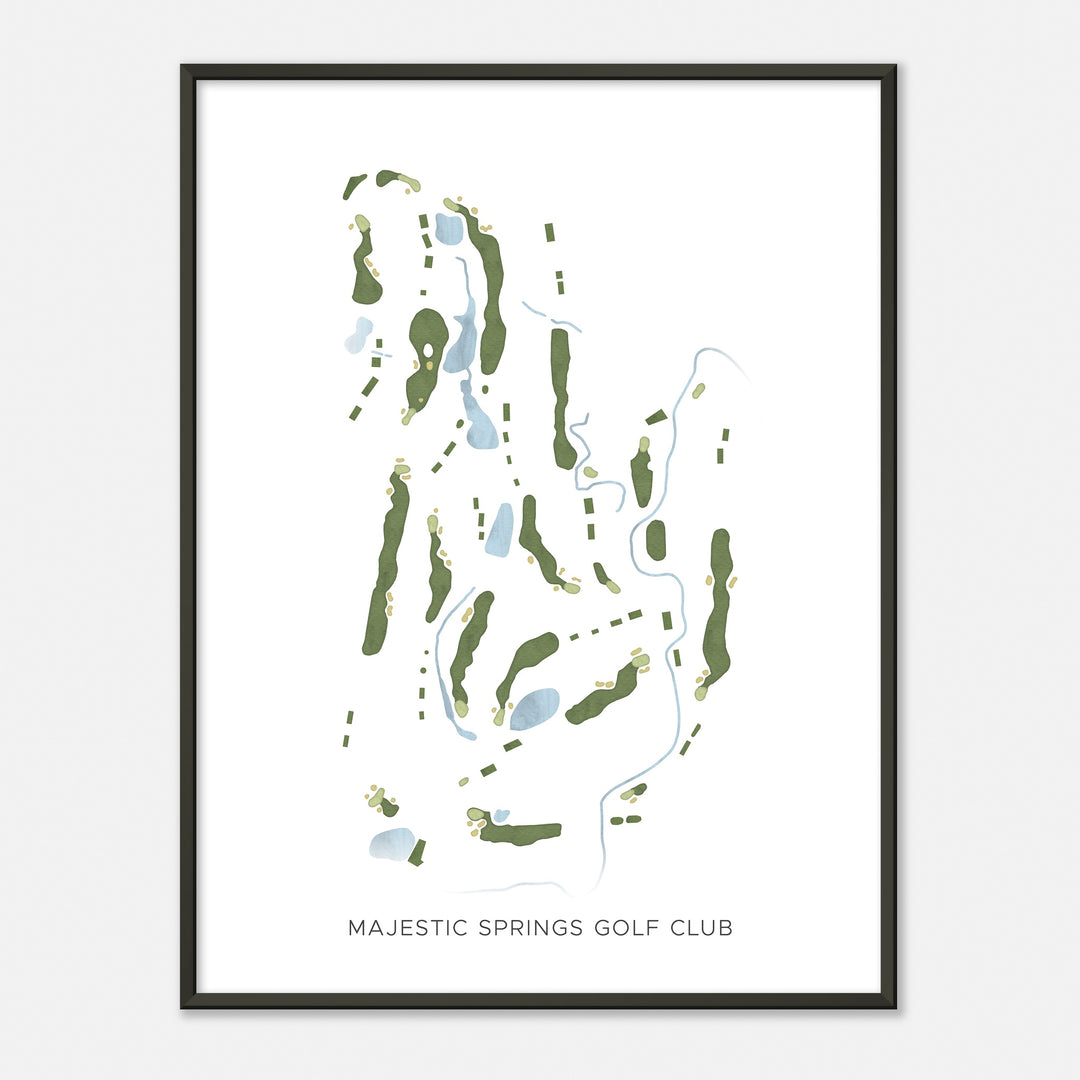 Print of Majestic Springs Golf Club Modern Map