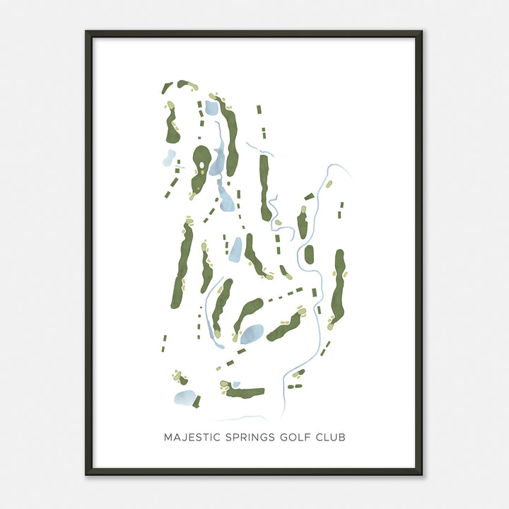 Print of Majestic Springs Golf Club Modern Map