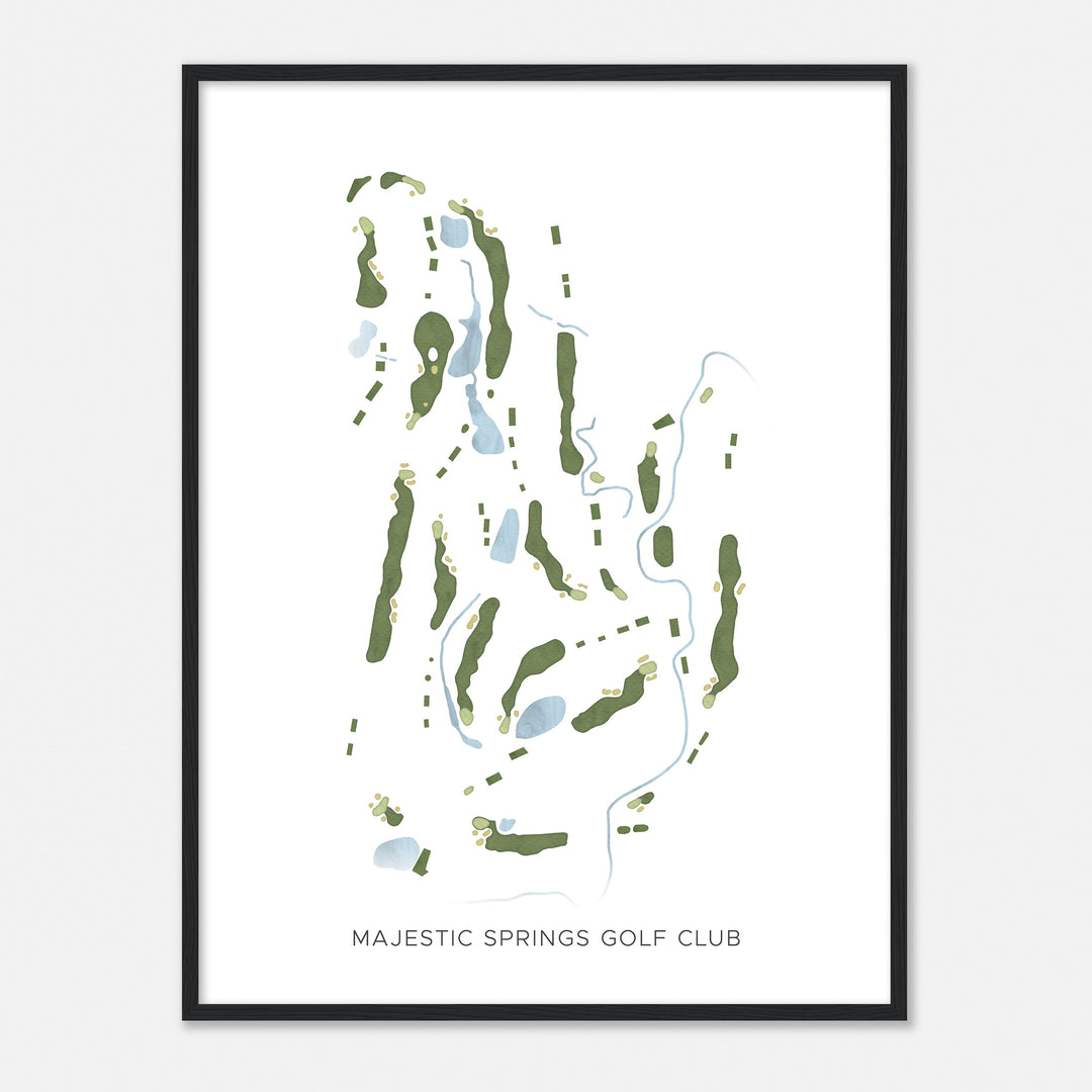 Print of Majestic Springs Golf Club Modern Map