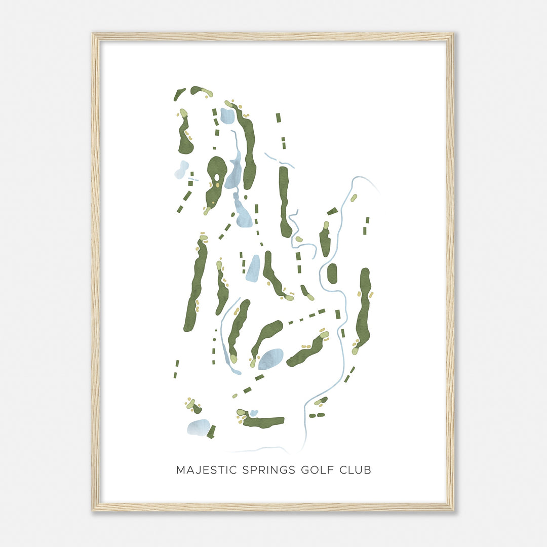 Print of Majestic Springs Golf Club Modern Map