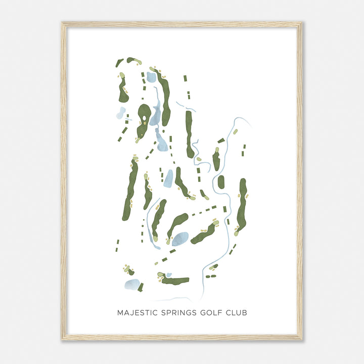 Print of Majestic Springs Golf Club Modern Map