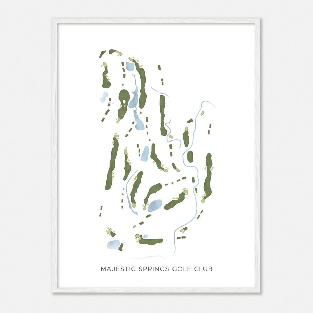 Print of Majestic Springs Golf Club Modern Map