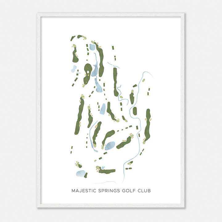 Print of Majestic Springs Golf Club Modern Map