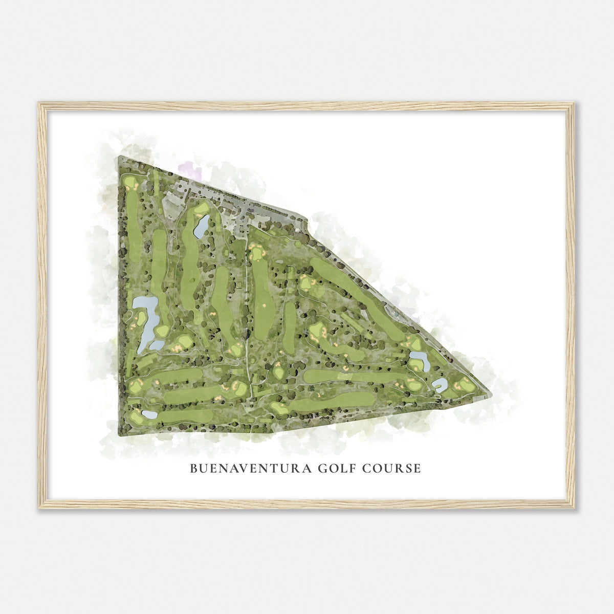 Print of Buenaventura Golf Course Classic Map