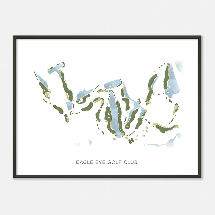 Print of Eagle Eye Golf Club Modern Map
