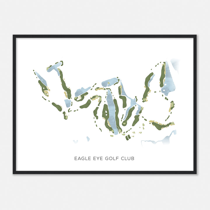 Print of Eagle Eye Golf Club Modern Map