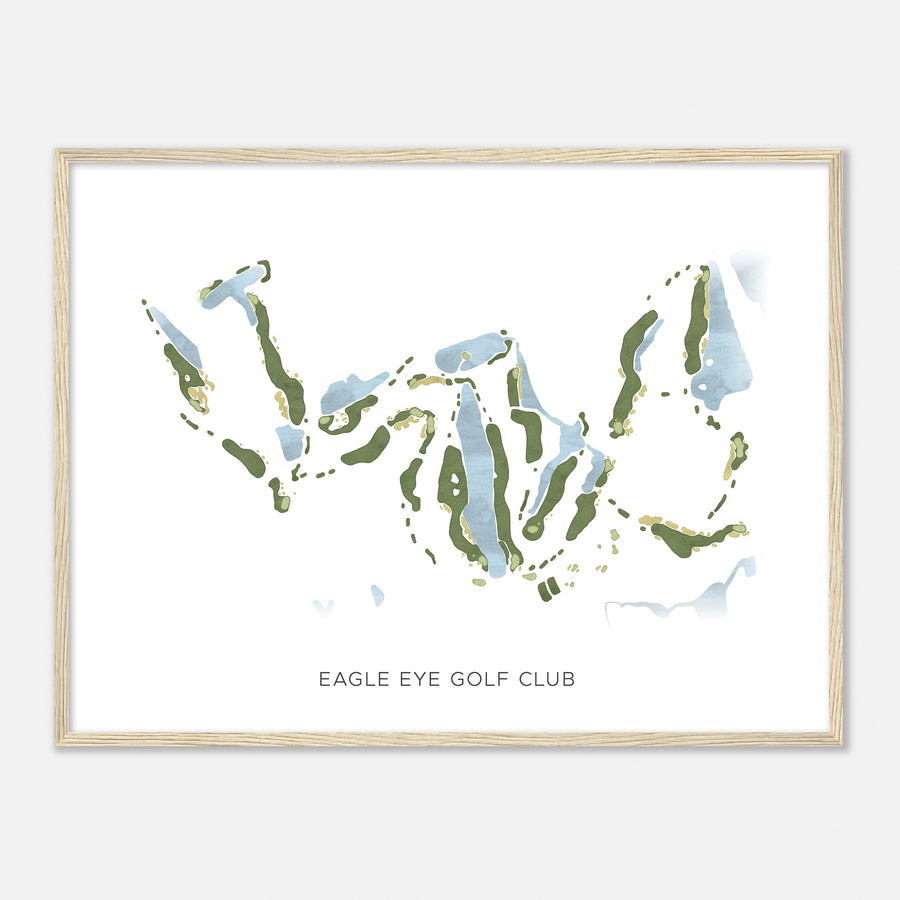 Print of Eagle Eye Golf Club Modern Map