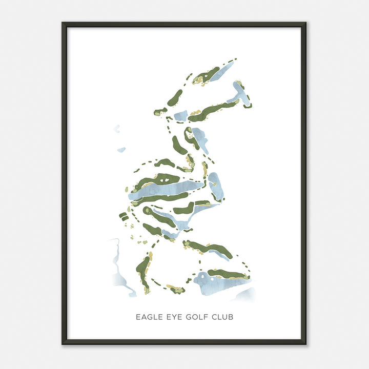 Print of Eagle Eye Golf Club Modern Map