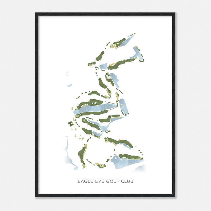 Print of Eagle Eye Golf Club Modern Map