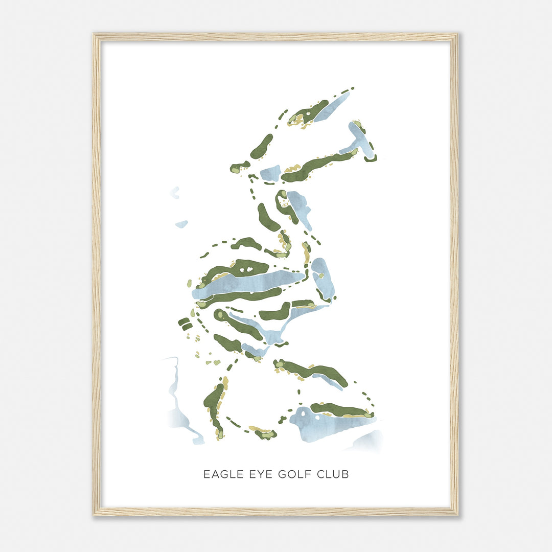 Print of Eagle Eye Golf Club Modern Map