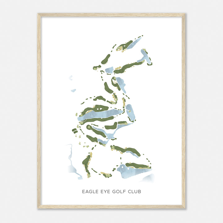 Print of Eagle Eye Golf Club Modern Map