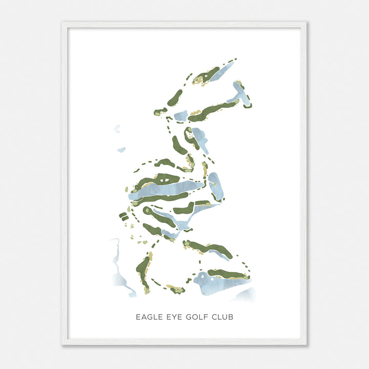 Print of Eagle Eye Golf Club Modern Map
