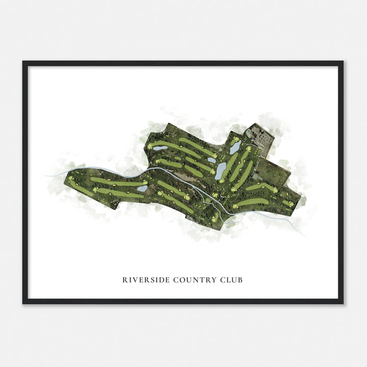 Print of Riverside Country Club Classic Map