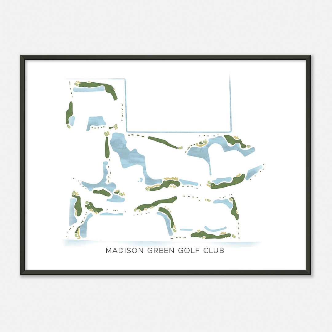 Print of Madison Green Golf Club Modern Map