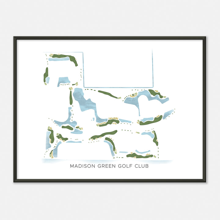 Print of Madison Green Golf Club Modern Map