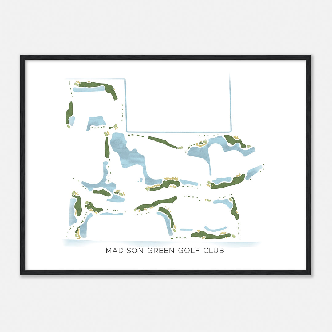 Print of Madison Green Golf Club Modern Map