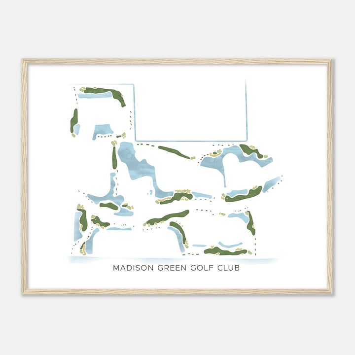 Print of Madison Green Golf Club Modern Map