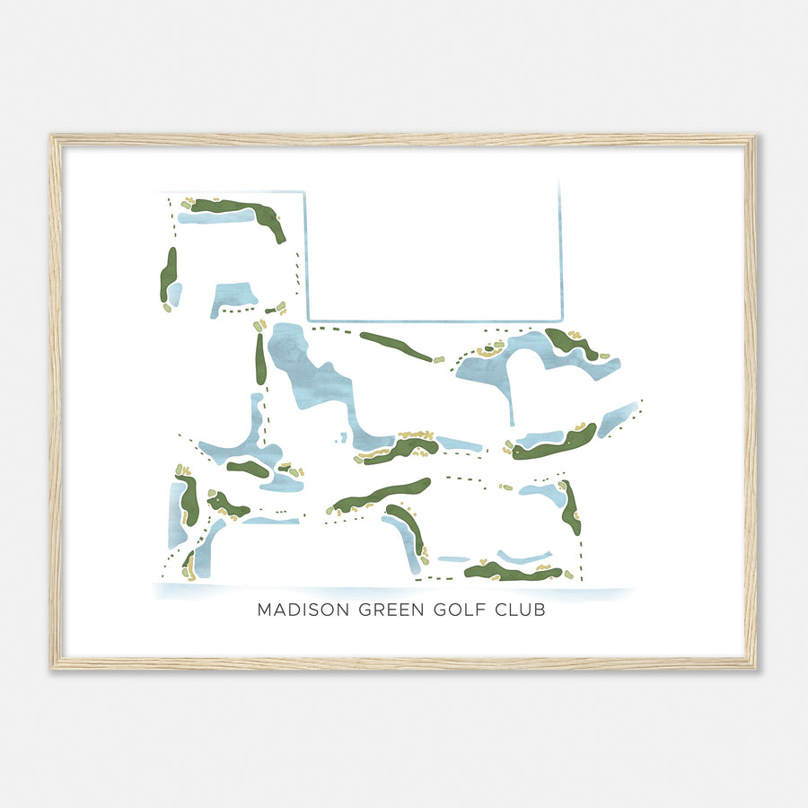 Print of Madison Green Golf Club Modern Map