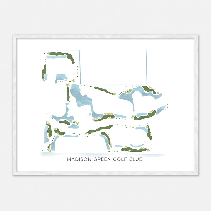 Print of Madison Green Golf Club Modern Map