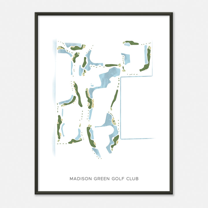 Print of Madison Green Golf Club Modern Map