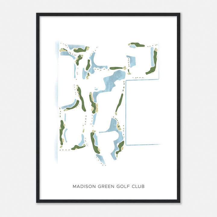 Print of Madison Green Golf Club Modern Map