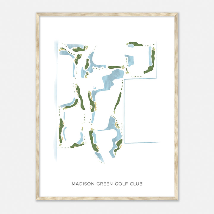Print of Madison Green Golf Club Modern Map