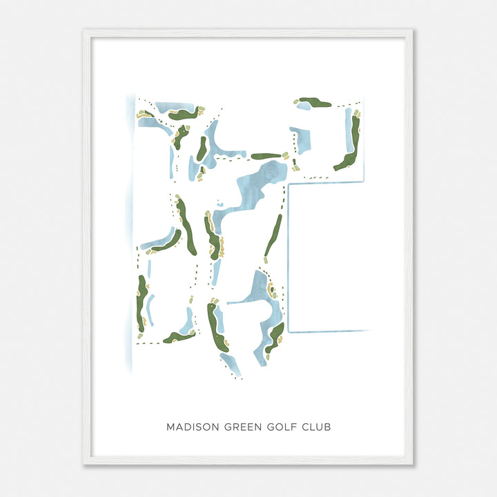 Print of Madison Green Golf Club Modern Map
