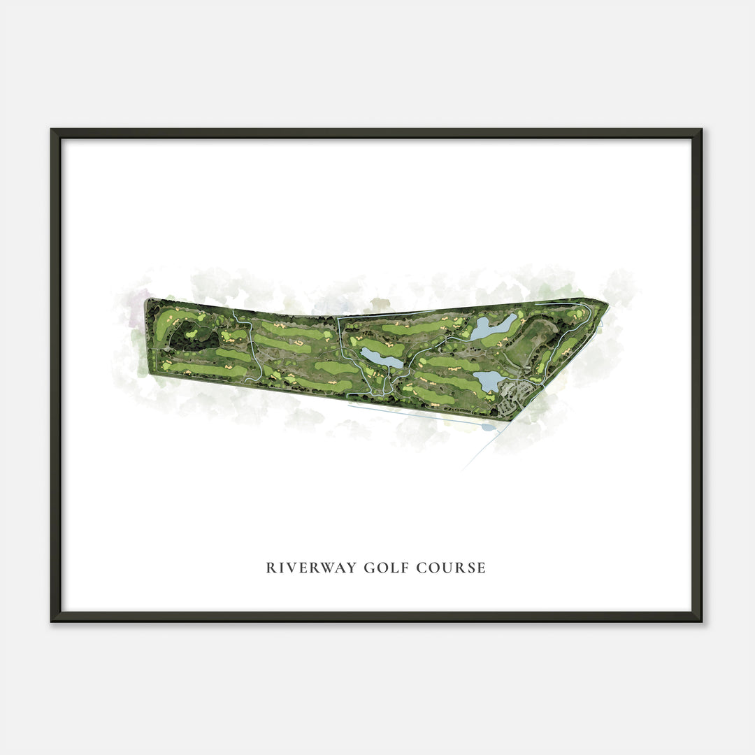 Print of Riverway Golf Course Classic Map