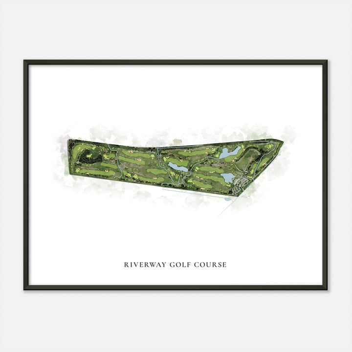 Print of Riverway Golf Course Classic Map