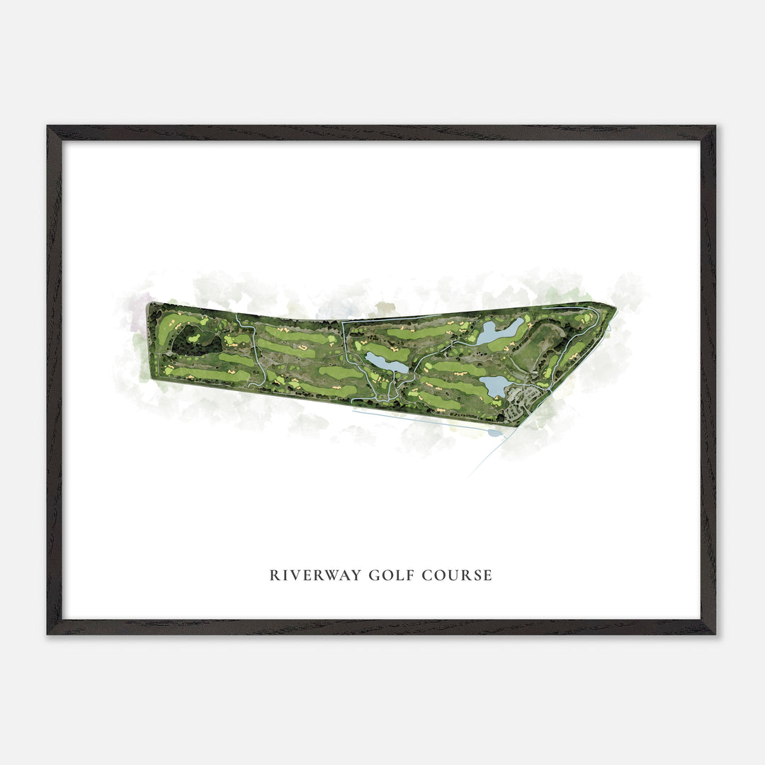 Print of Riverway Golf Course Classic Map