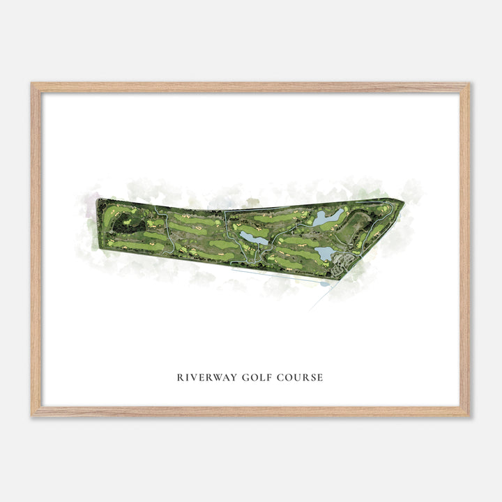 Print of Riverway Golf Course Classic Map