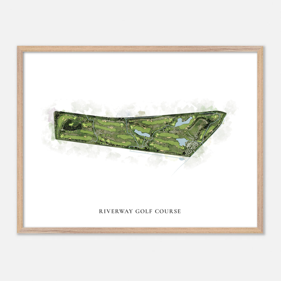 Print of Riverway Golf Course Classic Map