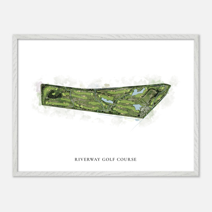 Print of Riverway Golf Course Classic Map