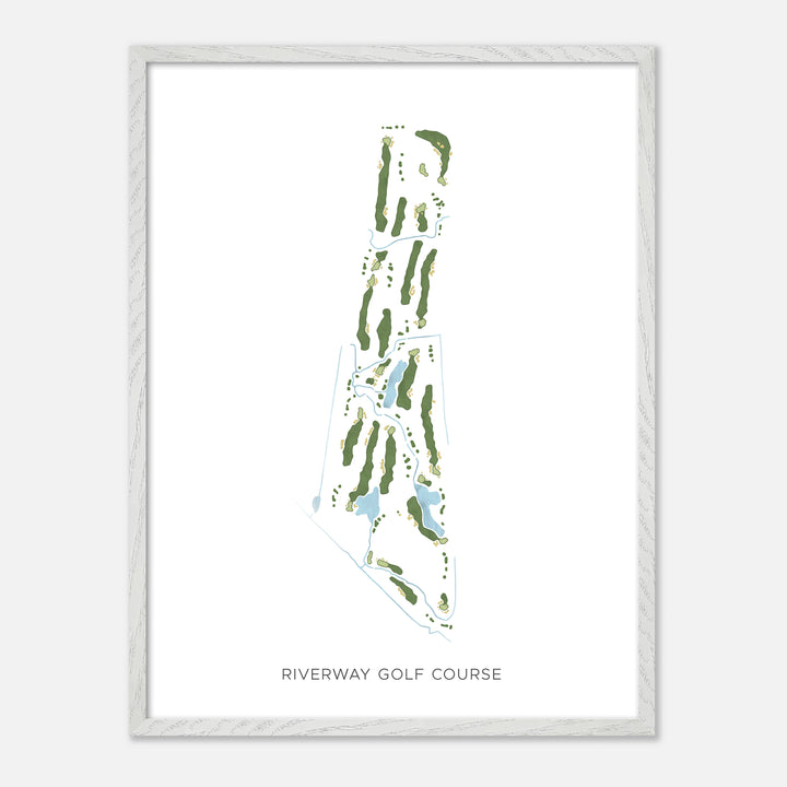 Print of Riverway Golf Course Modern Map