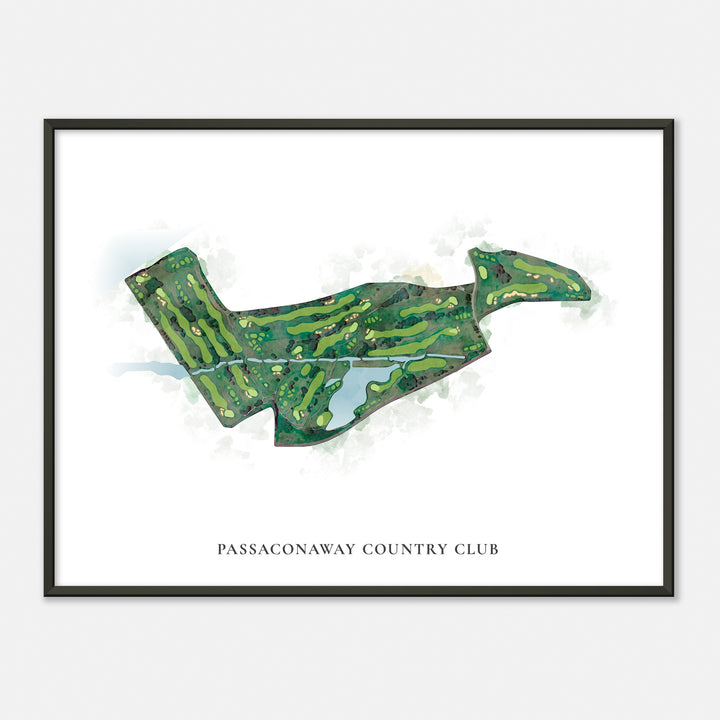 Print of Passaconaway Country Club Classic Map